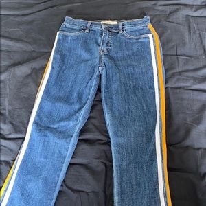 High waisted skinny jeans